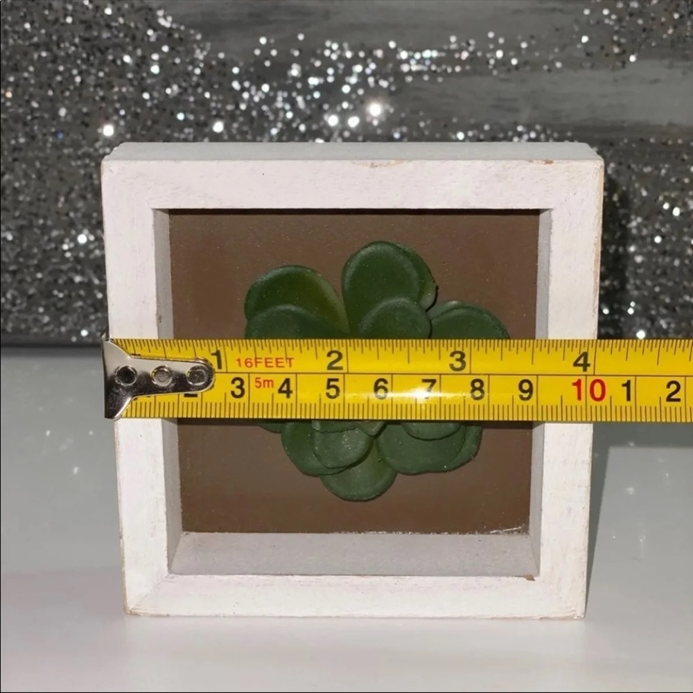 HOME DECOR Wooden Framed Faux Succulent - Picture 4 of 6